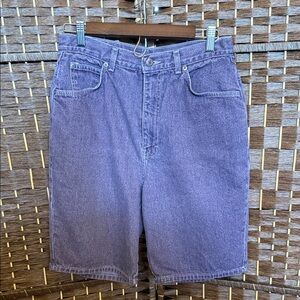 Men's Purple Denim Shorts